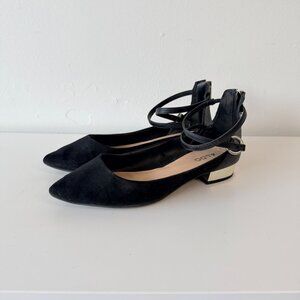 Aldo Black Ankle Strap Sandals